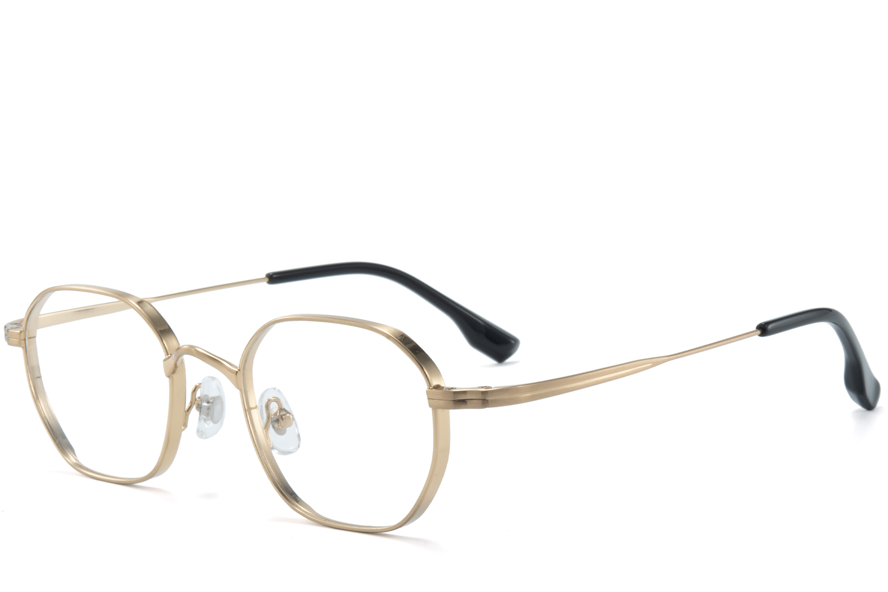 Rectangular Golden Titanium Glasses #BS0218-0130