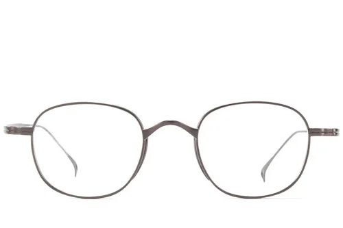 Lunettes rectangulaires en titane brun #BS0218-0137