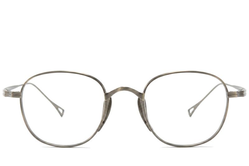 Gafas rectangulares de titanio marrón #BS0218-0138