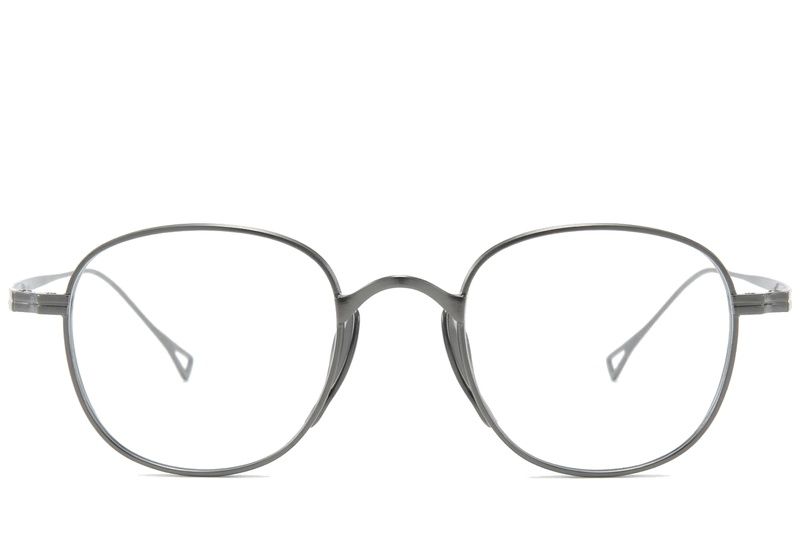 Gafas rectangulares de titanio plateado #BS0218-0139