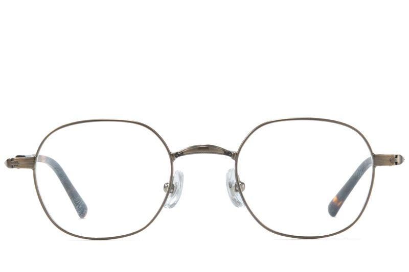 Gafas ovaladas de titanio marrón #BS0218-0142