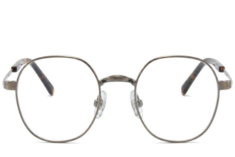 Oval Brown Titanium Glasses #BS0218-0143
