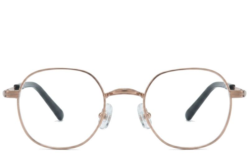 Oval Golden Titanium Glasses #BS0218-0145