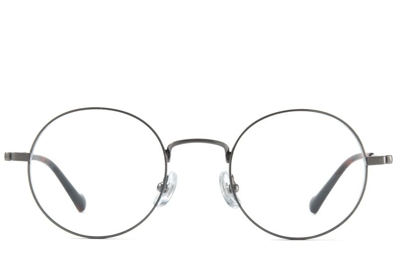 Round Silver Titanium Glasses #BS0218-0154