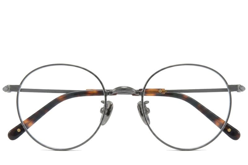 Round Silver Titanium Glasses #BS0218-0159