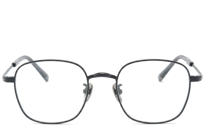 Rectangular Black Titanium Glasses #BS0218-0161
