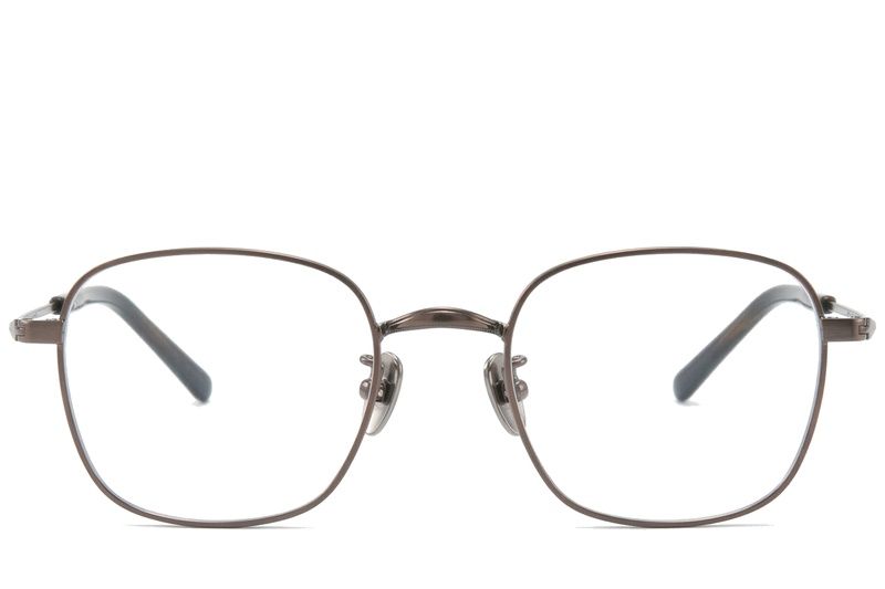 Rectangular Brown Titanium Glasses #BS0218-0162