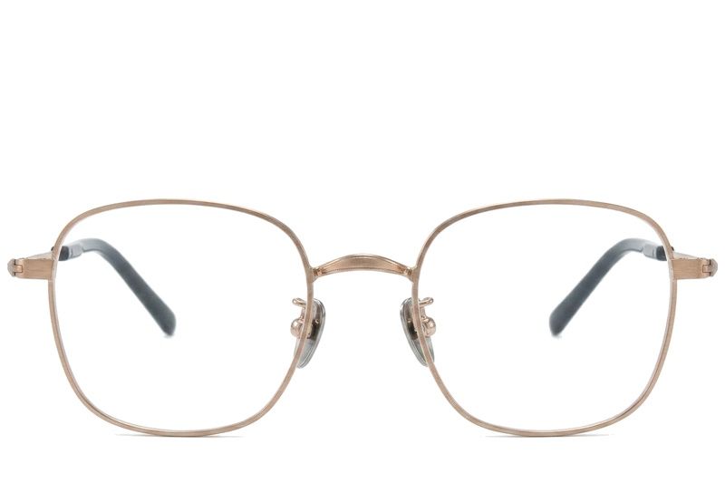 Rectangular Golden Titanium Glasses #BS0218-0165