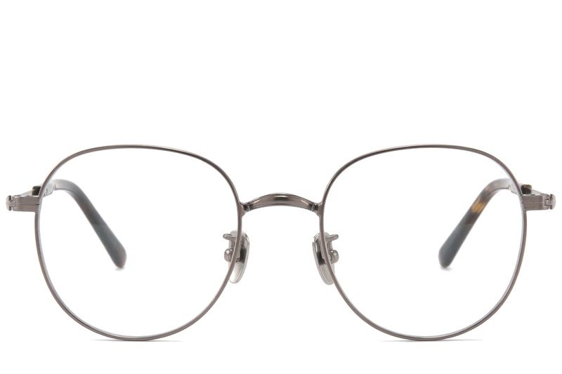 Gafas ovaladas de titanio marrón #BS0218-0167
