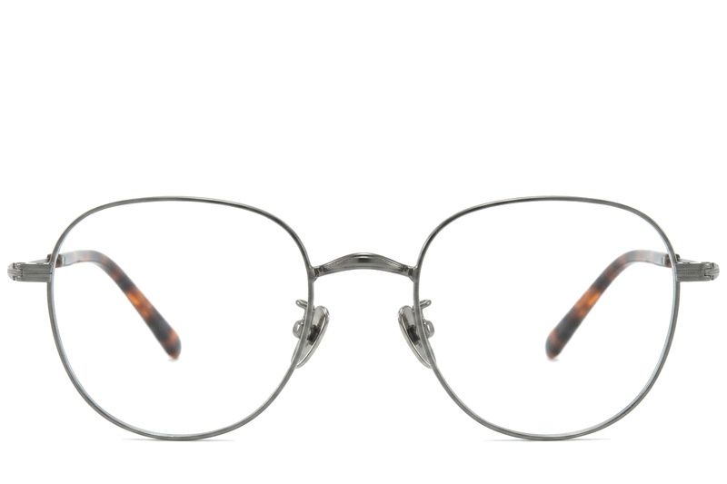 Oval Silver Titanium Glasses #BS0218-0169