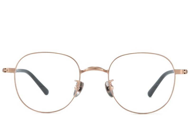 Oval Golden Titanium Glasses #BS0218-0170