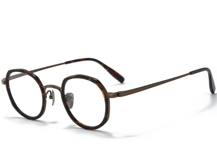 Ovale Titanbrille in Schildpattoptik #BS0218-0172