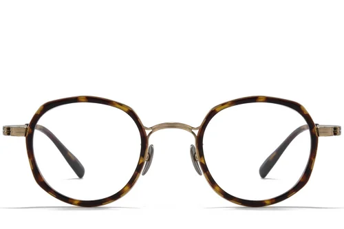 Lunettes ovales en titane écaille de tortue #BS0218-0173