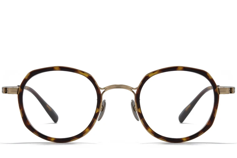 Ovale Titanbrille in Schildpattoptik #BS0218-0173