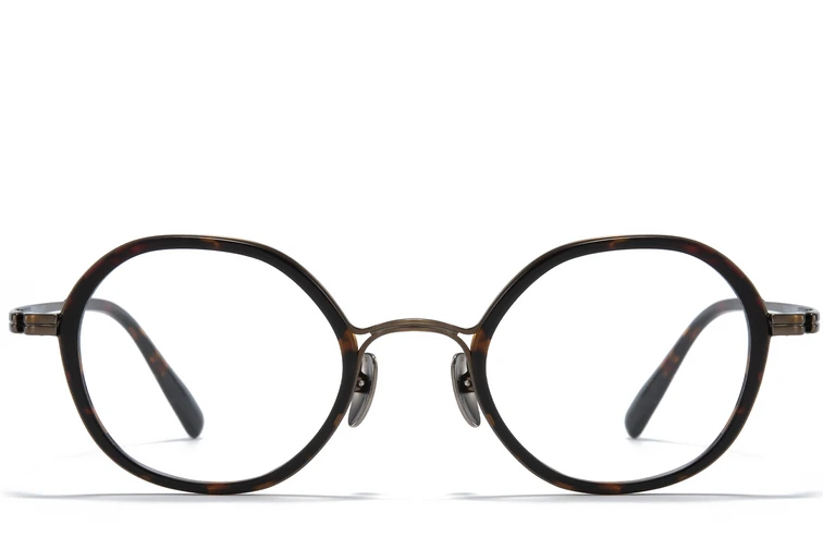 Ovale Titanbrille in Schildpattoptik #BS0218-0176