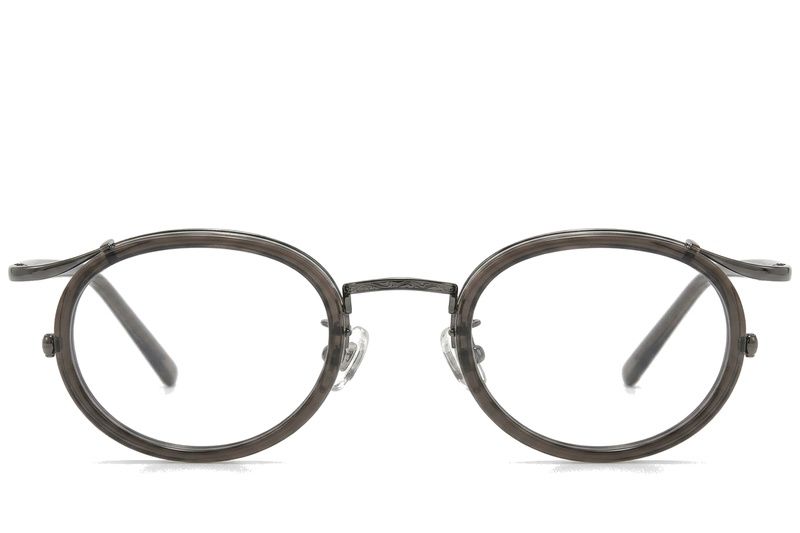 Oval Gray Titanium Glasses #BS0218-0185