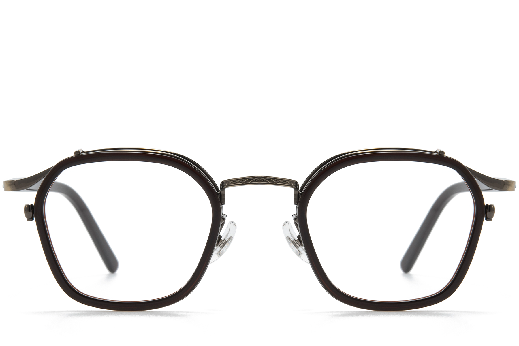 Geometric Brown Titanium Glasses #BS0218-0189