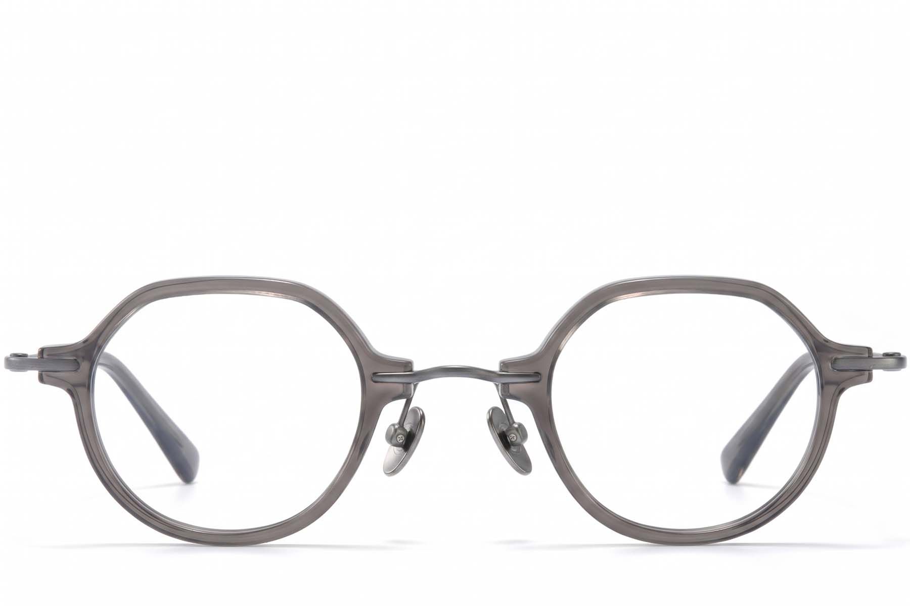 Oval Gray Titanium Glasses #BS0218-0197
