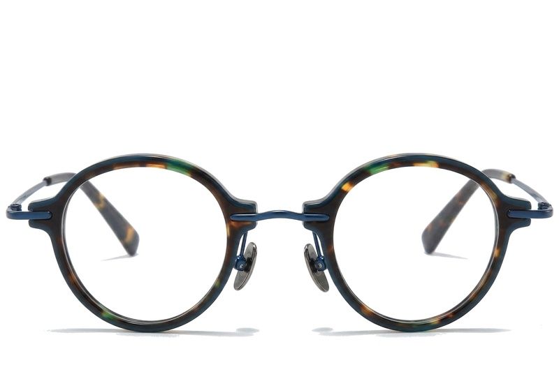 Oval Tortoiseshell Titanium Glasses #BS0218-0203