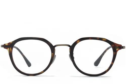 Lunettes ovales en titane écaille de tortue #BS0218-0218
