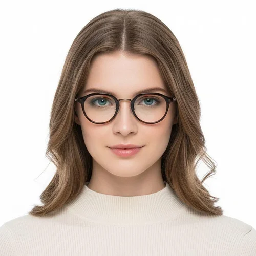 Lunettes ovales en titane écaille de tortue #BS0218-0218