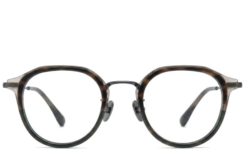 Oval Gray Titanium Glasses #BS0218-0220