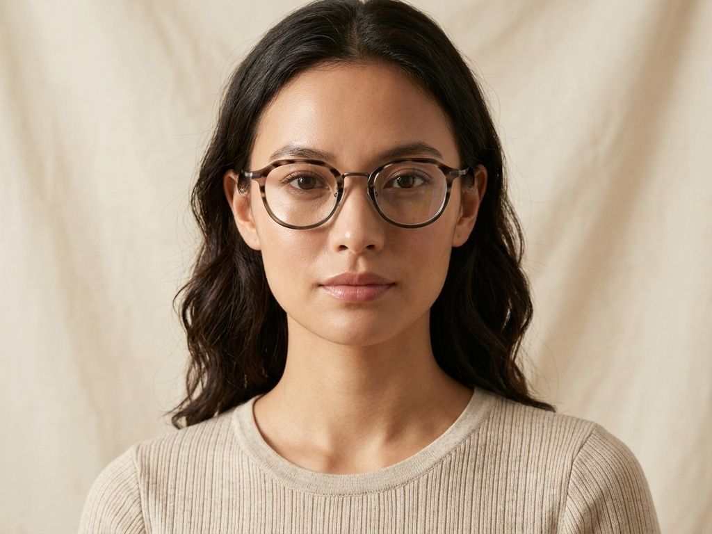 Oval Gray Titanium Glasses #BS0218-0220