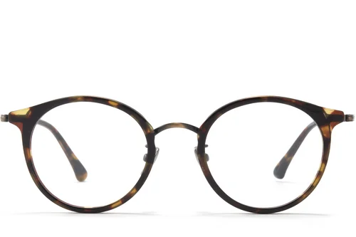 Lunettes ovales en titane écaille de tortue #BS0218-0222