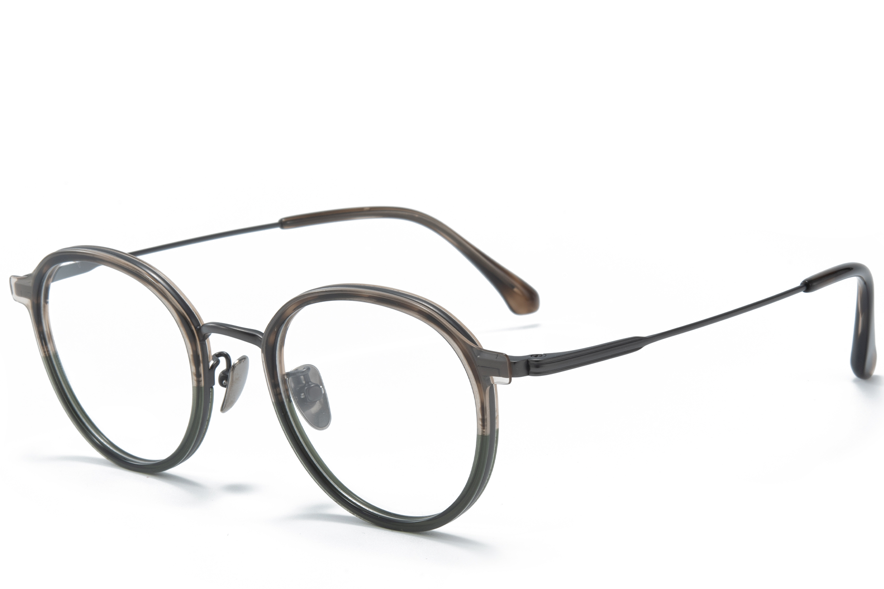 Oval Gray Titanium Glasses #BS0218-0228