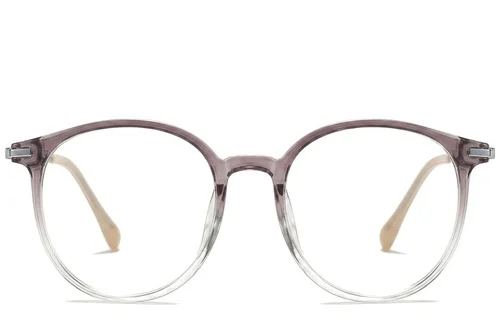 Lunettes ovales en titane violet #BS0218-0230