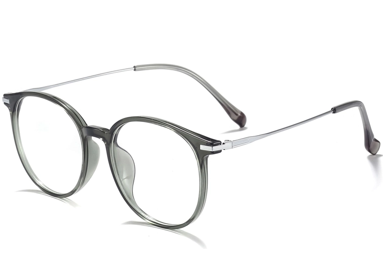 Gafas ovaladas de titanio verde #BS0218-0231