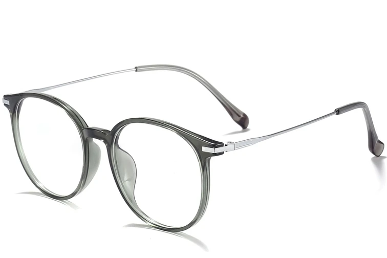 Ovale grüne Titanbrille #BS0218-0231