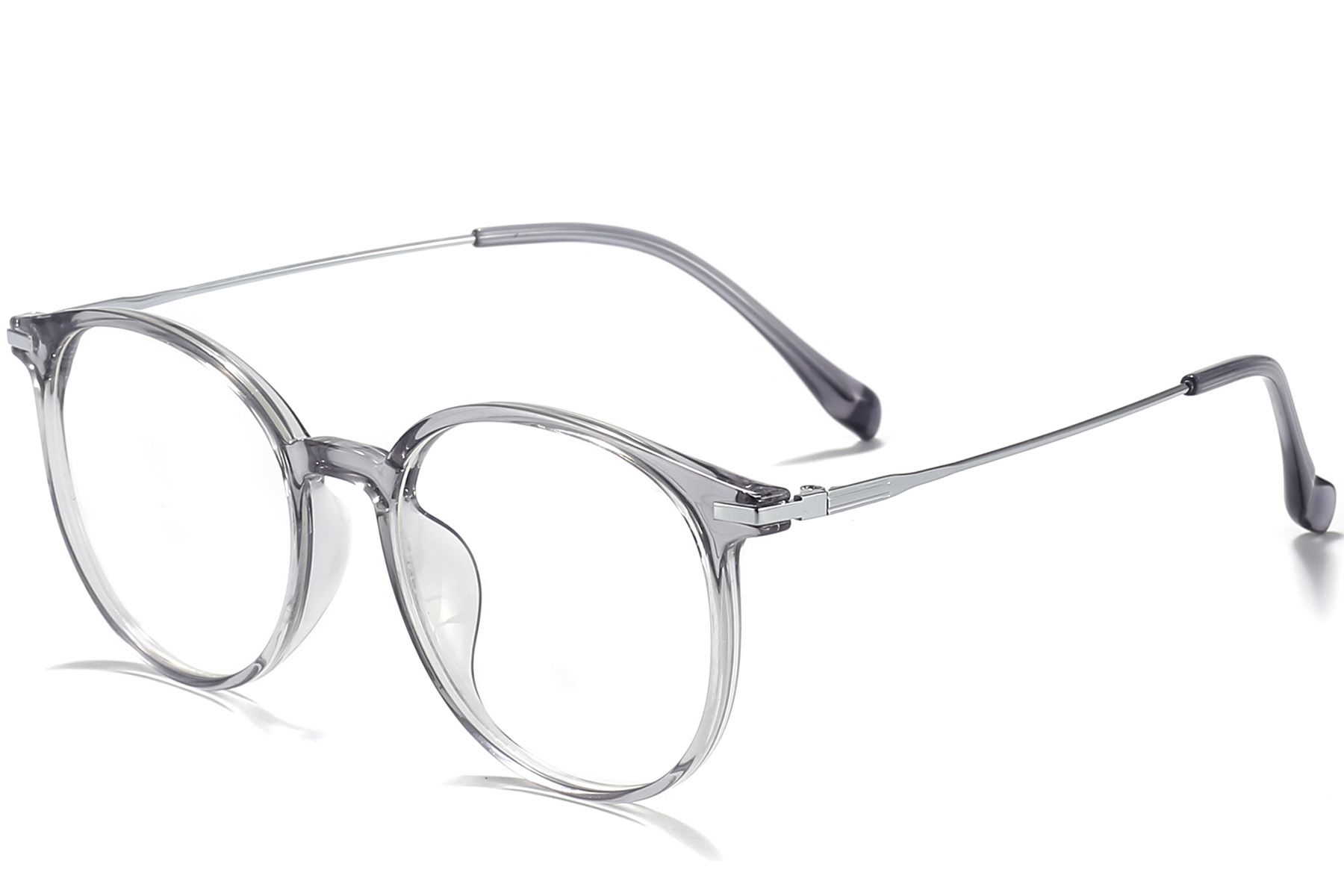 Oval Grey Titanium Glasses #BS0218-0232