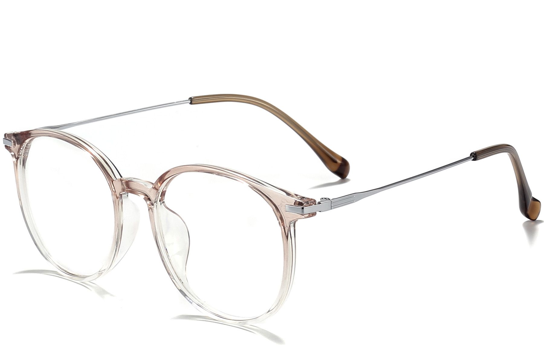 Oval Brown Titanium Glasses #BS0218-0234