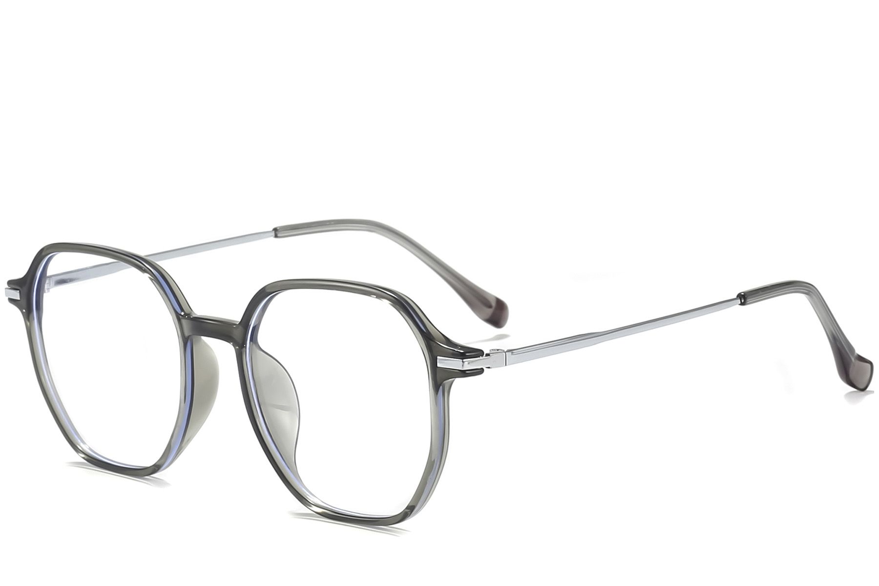 Geometric Grey Titanium Glasses #BS0218-0238
