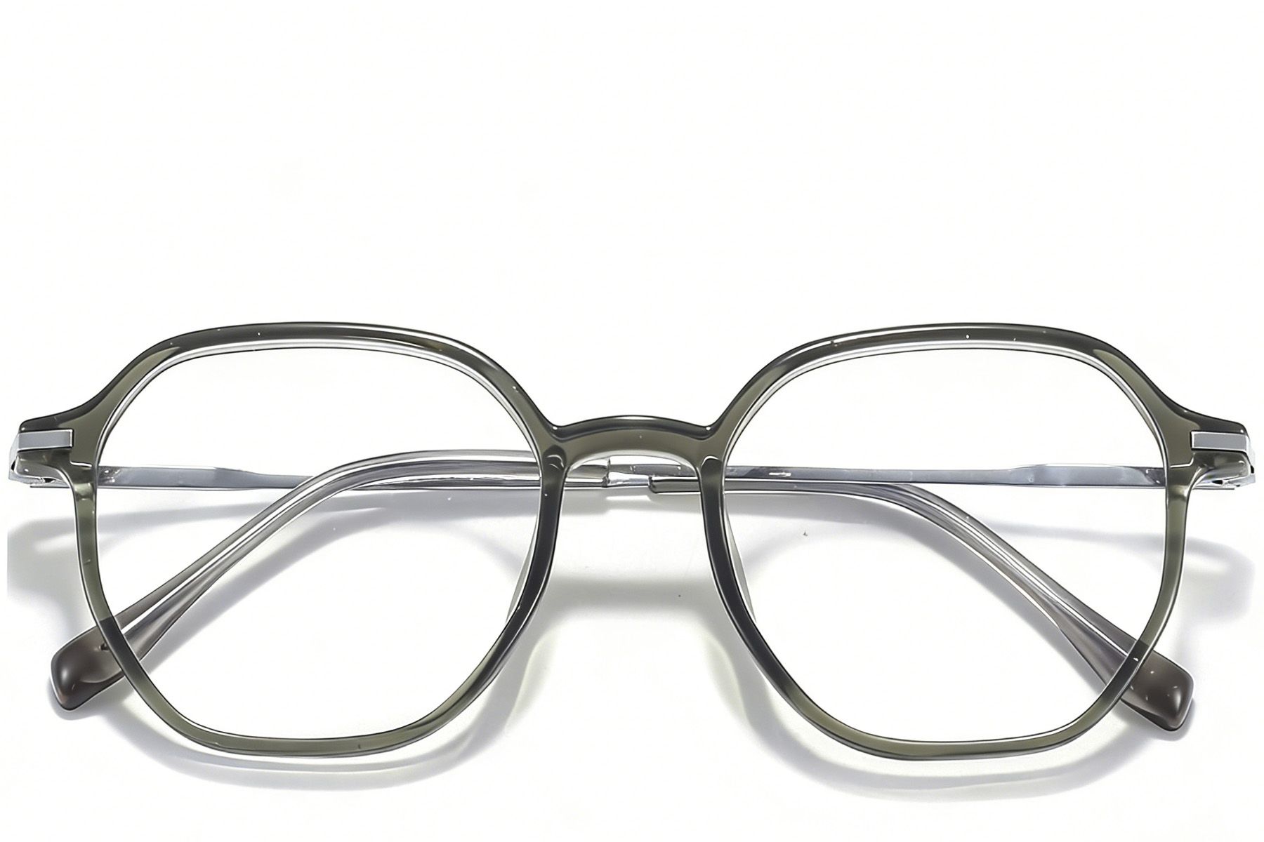 Geometric Grey Titanium Glasses #BS0218-0238