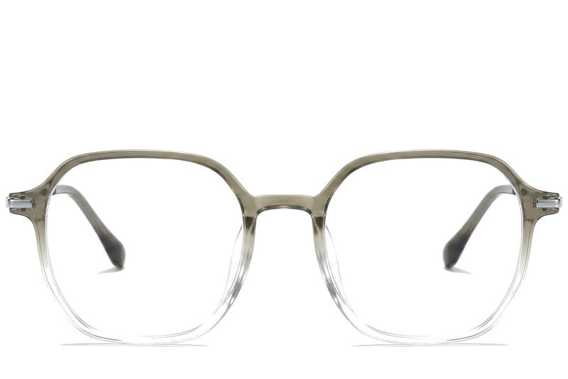 Geometric Green Titanium Glasses #BS0218-0241