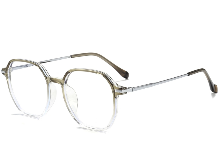 Geometric Green Titanium Glasses #BS0218-0241