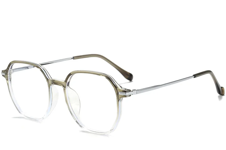 Geometric Green Titanium Glasses #BS0218-0241