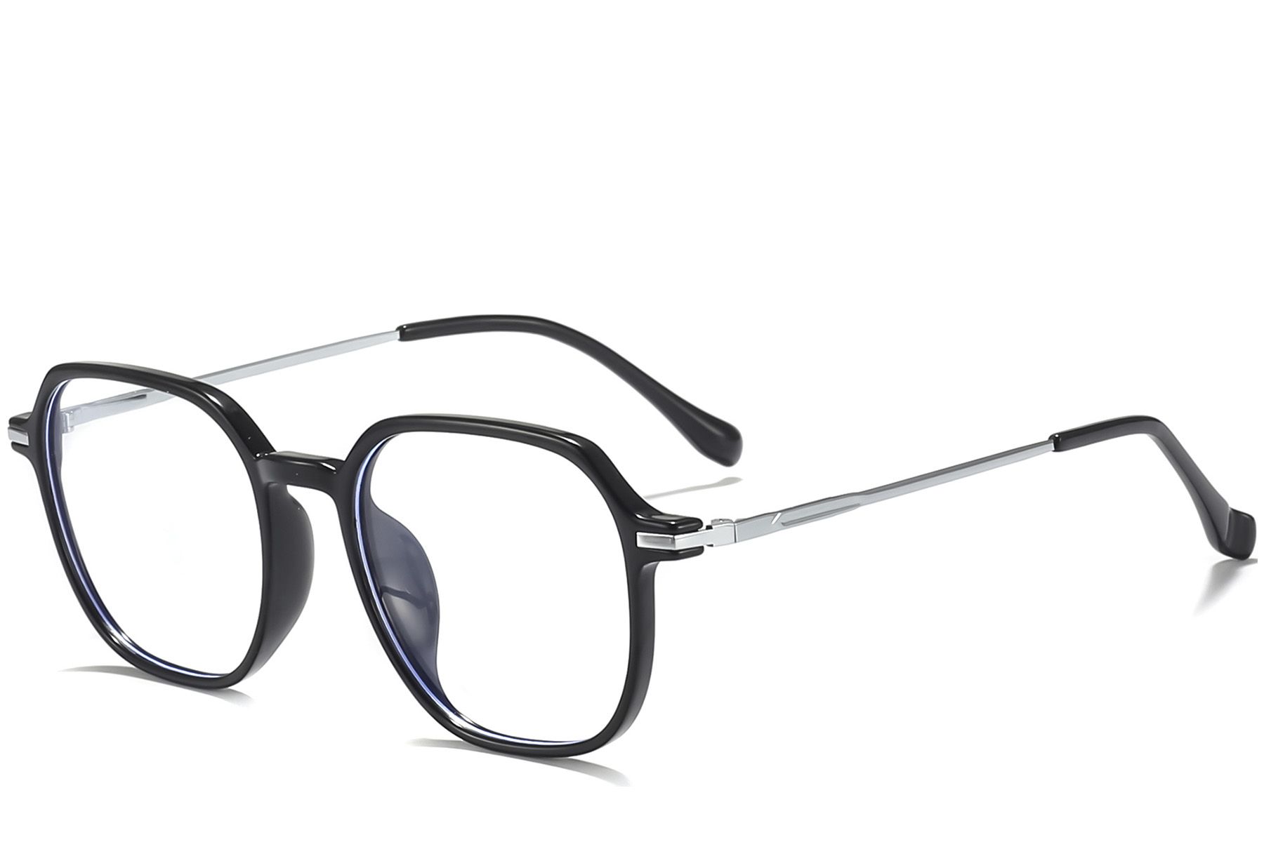 Rectangular Black Titanium Glasses #BS0218-0243