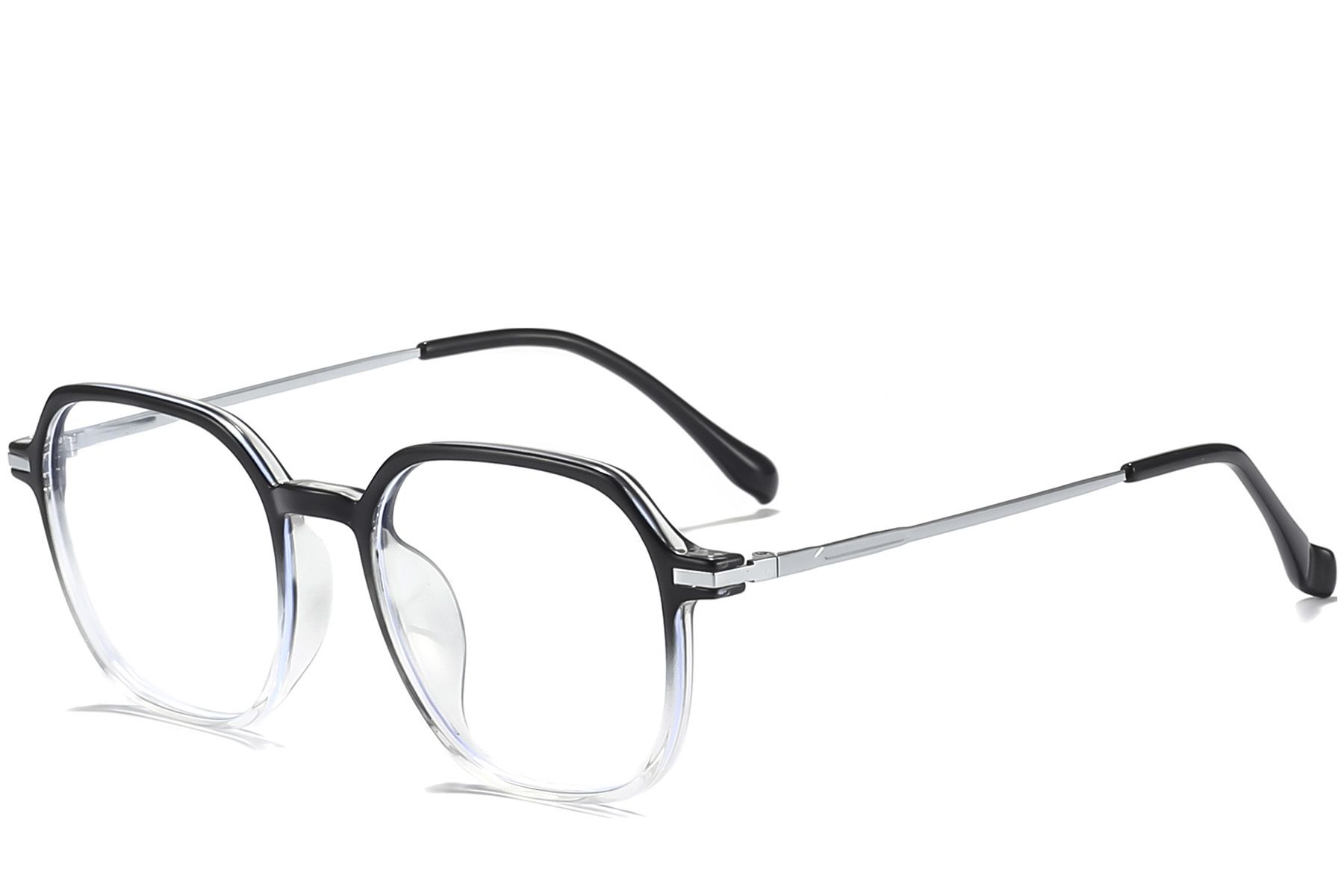 Rectangular Black Titanium Glasses #BS0218-0244