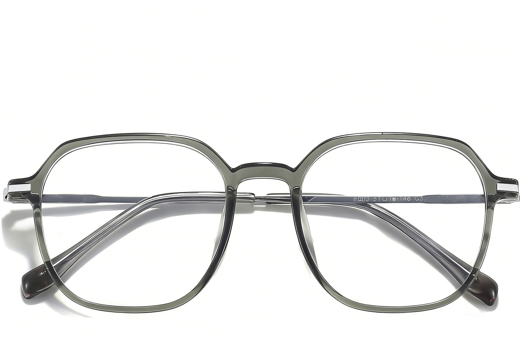 Rectangular Green Titanium Glasses #BS0218-0245