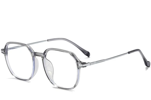 Rectangular Grey Titanium Glasses #BS0218-0246