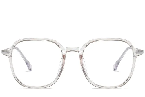 Lunettes rectangulaires en titane rose #BS0218-0248