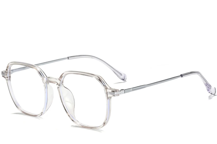 Rechteckige rosa Titanbrille #BS0218-0248