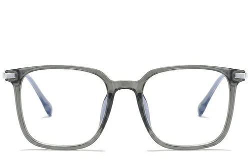 Lunettes rectangulaires en titane vert #BS0218-0252