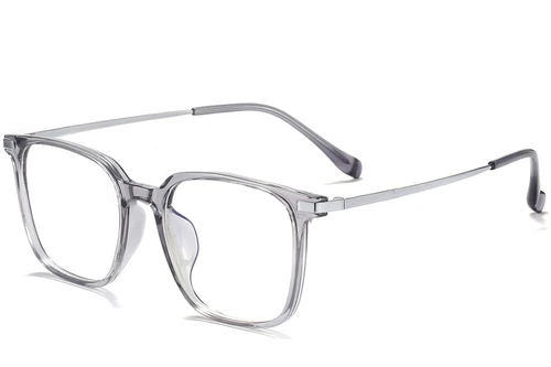 Rectangular Grey Titanium Glasses #BS0218-0253