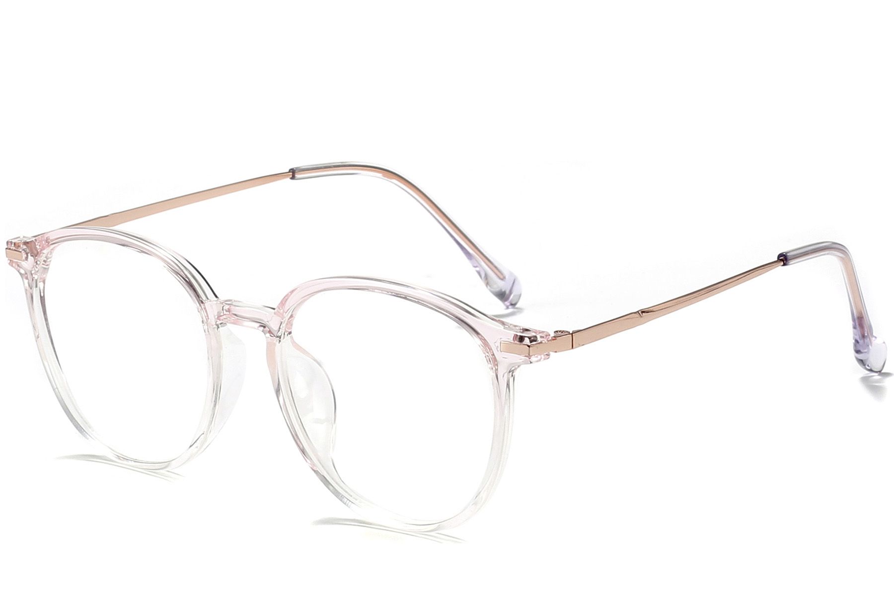 Oval Pink Titanium Glasses #BS0218-0258