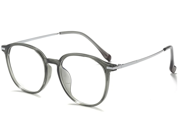 Ovale grüne Titanbrille #BS0218-0259
