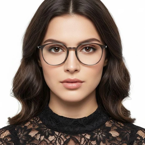 Oval Green Titanium Glasses #BS0218-0259